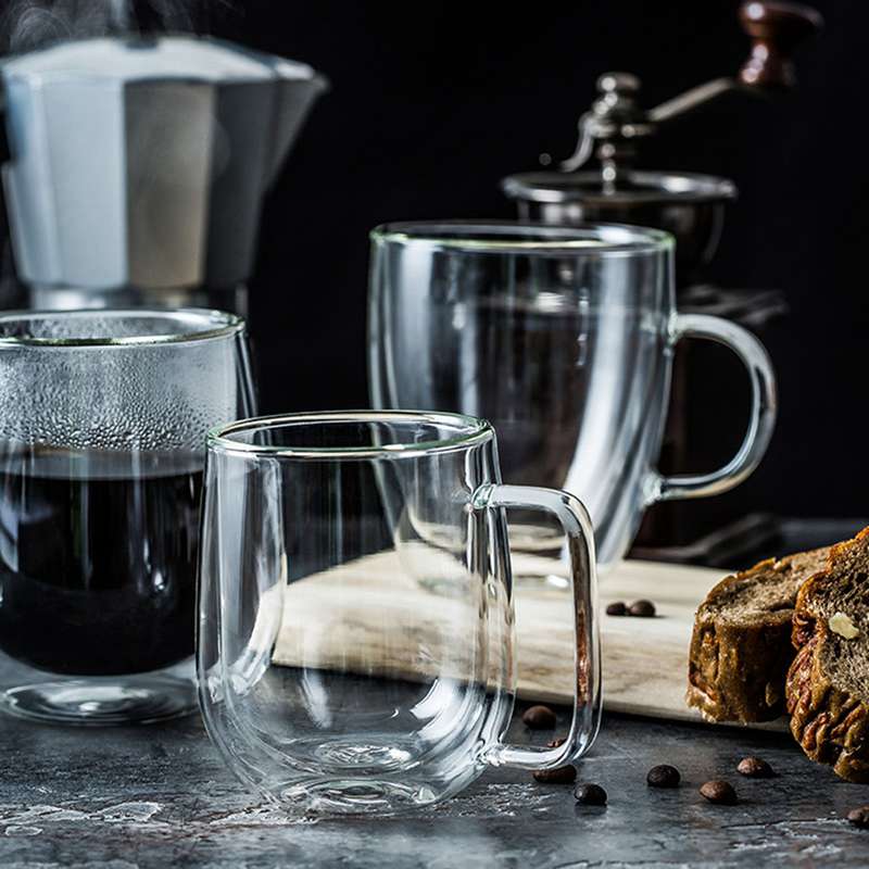 Funki Findz | Mugs | Double Wall Glass Mug | Coffee Cup
