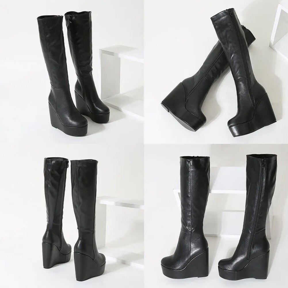 Funki Findz | Boots | Women's High Luxury Gothic Platform Boots