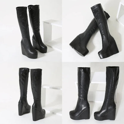 Funki Findz | Boots | Women's High Luxury Gothic Platform Boots