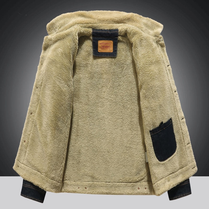 Funki Findz | Jackets | Men's Fleece Denim Trucker Jackets