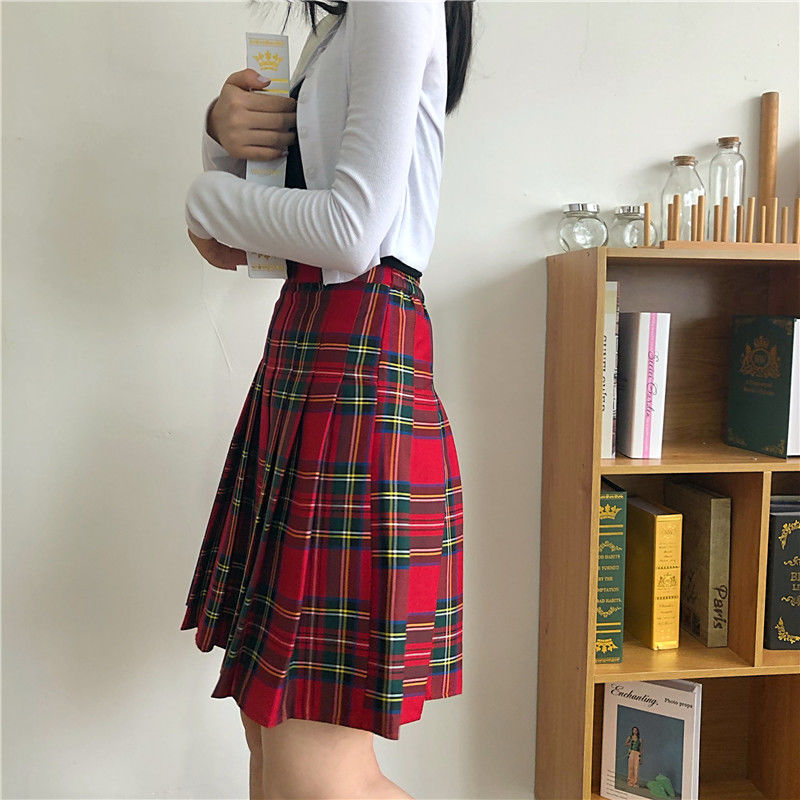 Funki Findz | Skirts | Women's High Waist Punk Pleated Skirt