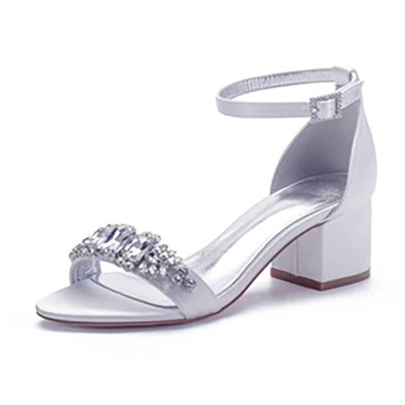 Funki Findz | Shoes | Women's Elegant Low Satin Dress Sandals