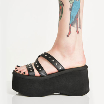 Funki Findz | Shoes | Women's Gothic Platform Wedge Sandals