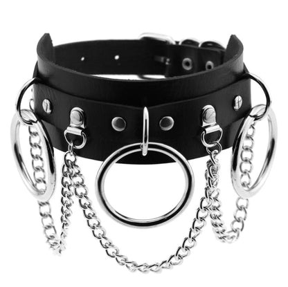 Funki Findz | Necklaces | Unisex Hip Hop PU Leather Choker