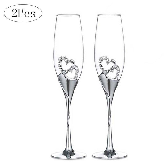 Funki Findz | Glasses | Wedding Champagne Flutes 2 Pcs Set