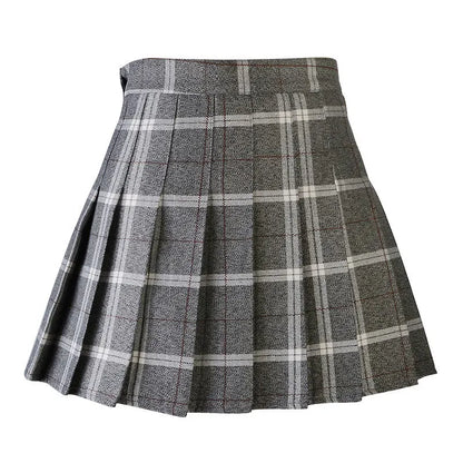 Funki Findz | Skirts | Women's Harajuku Preppy Plaid Mini Skirts