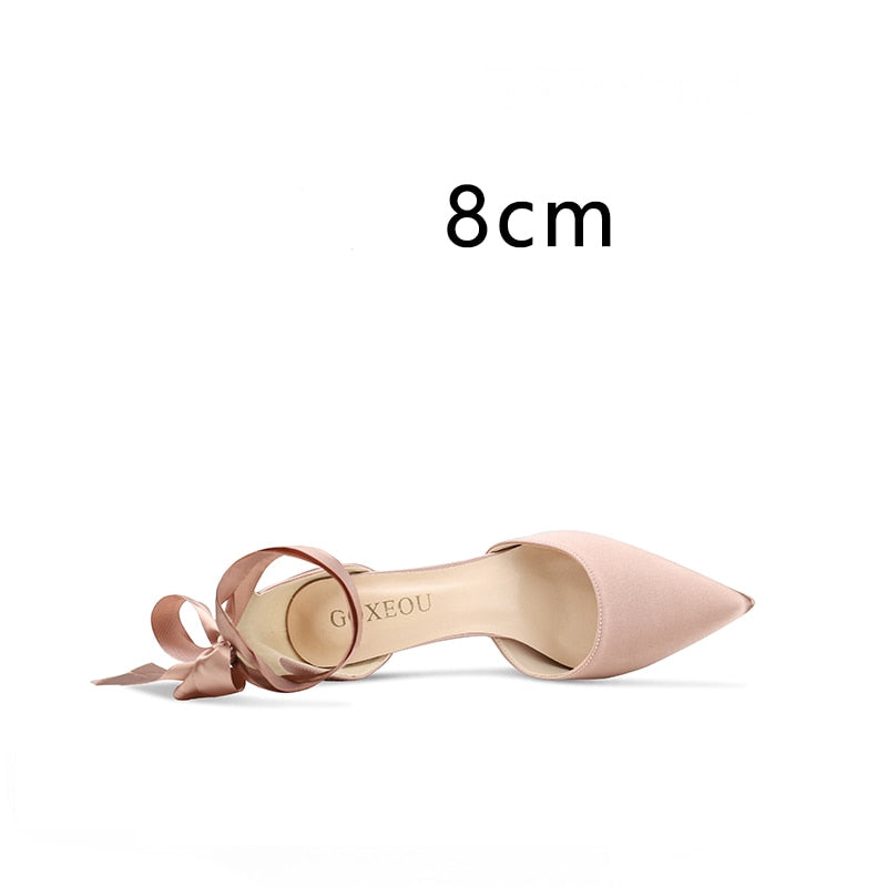 Funki Findz | Shoes | Women's Luxury Satin Bow Tie Stilettos