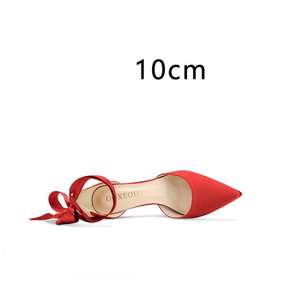 Funki Findz | Shoes | Women's Luxury Satin Bow Tie Stilettos
