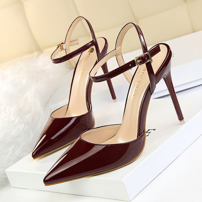 Funki Findz | Shoes | Women's Shiny Patent High Heel Slingback