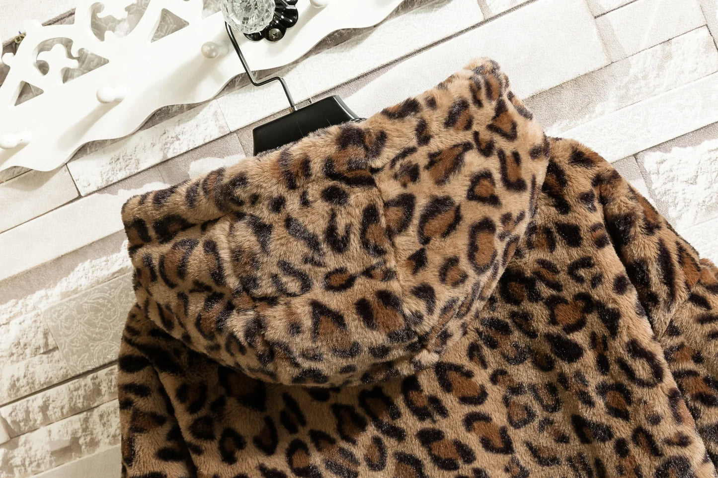 Funki Findz | Jackets | Women's Leopard Print Zip Hoodie Jacket