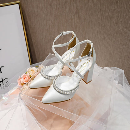 Funki Findz | Shoes | Women's Pearl Rhinestone Bridal Shoes