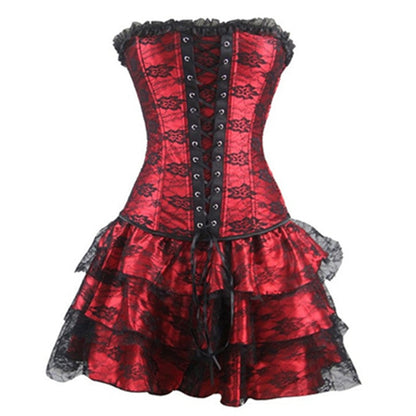 Funki Findz | Dresses | Women's Sweet Bustier Corset Dress Set