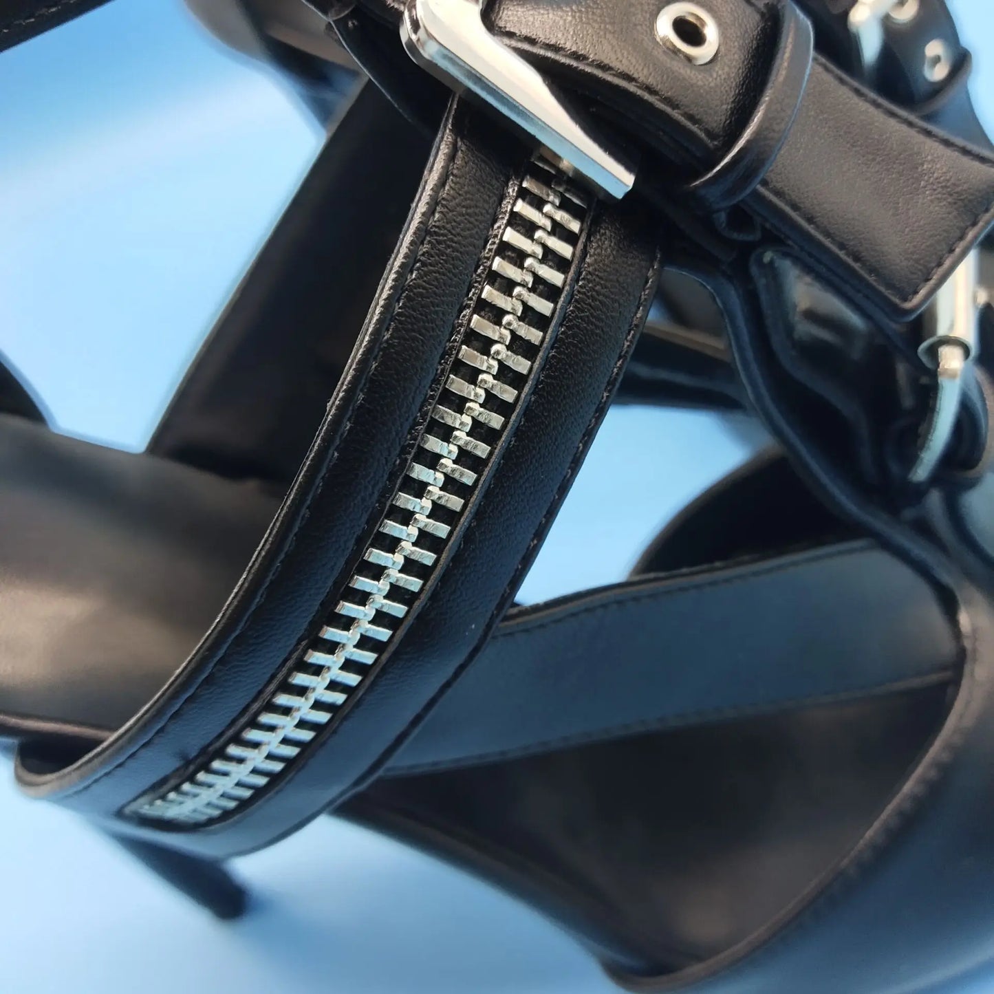 Funki Findz | Shoes | Women's Buckle Strap Zip Stiletto Sandals