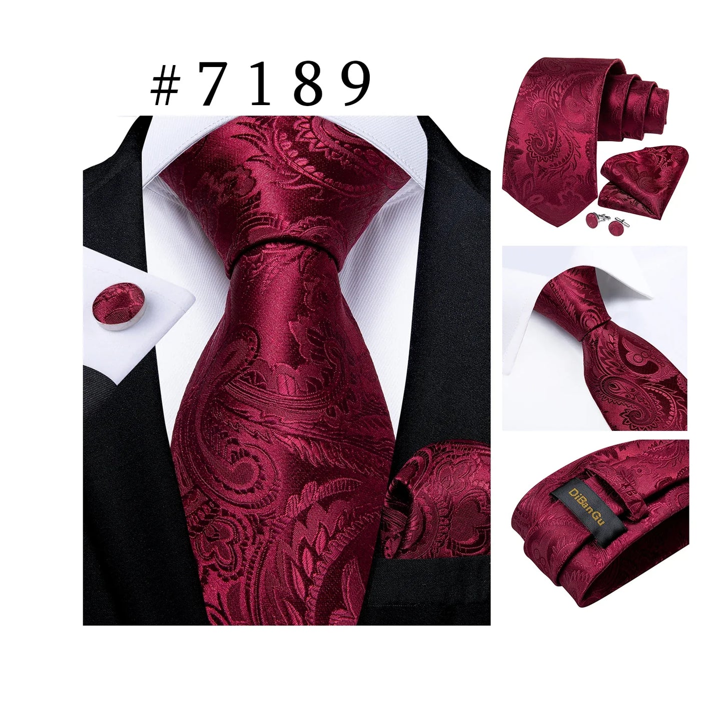 Funki Findz | Neck Ties | Men's Luxury 3Pcs Formal Tie Sets