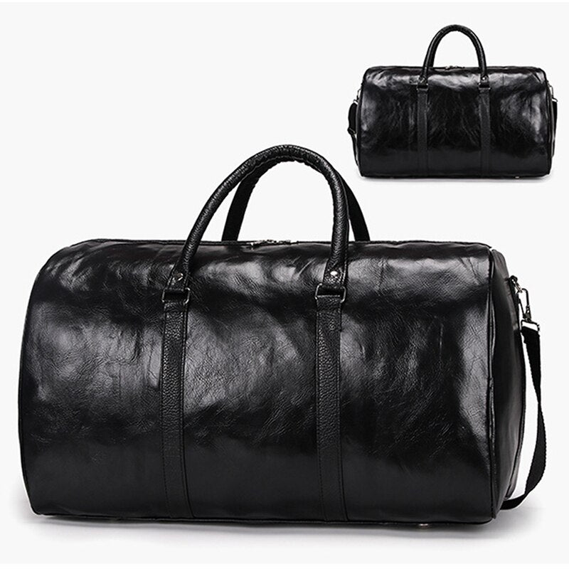 Funki Findz | Bags | Travel Bags | Faux Leather Overnight Bag