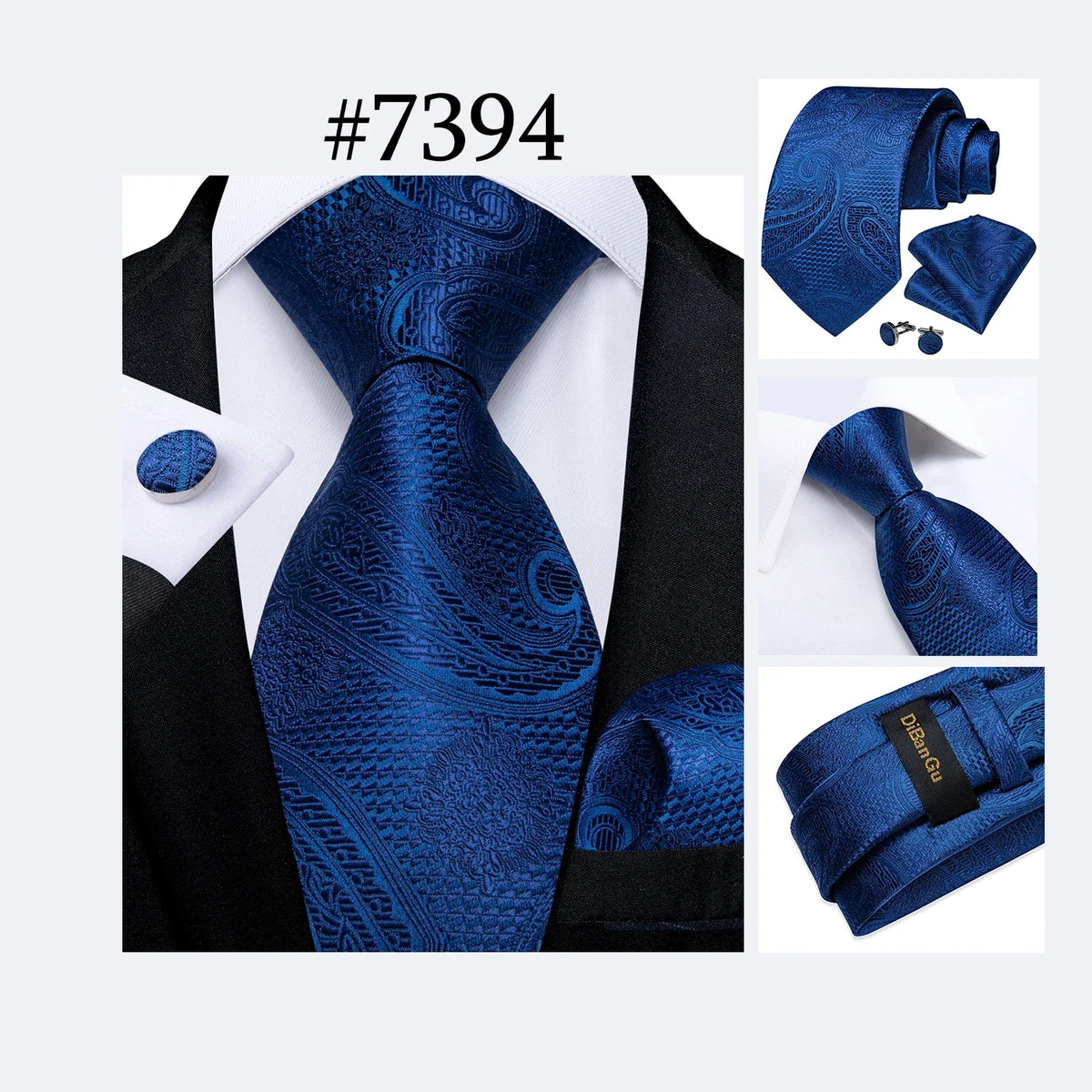 Funki Findz | Neckties | Men's 3Pcs Paisley Wedding Tie Sets