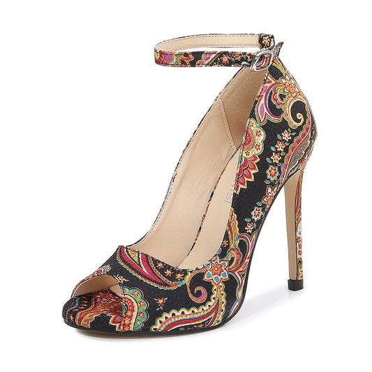 Funki Findz | Shoes | Women's High Heel Paisley Pumps