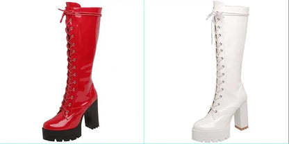 Funki Findz | Boots | Women's High Luxury Gothic Platform Boots