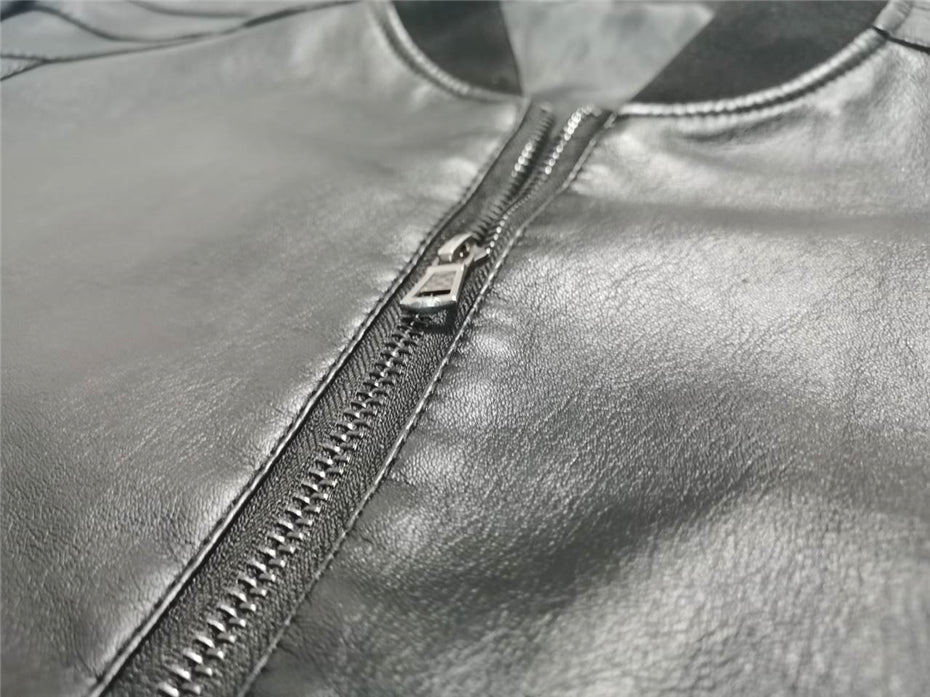 Funki Findz | Jackets | Men's Faux Leather Thin Bomber Jacket