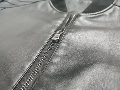 Funki Findz | Jackets | Men's Faux Leather Thin Bomber Jacket