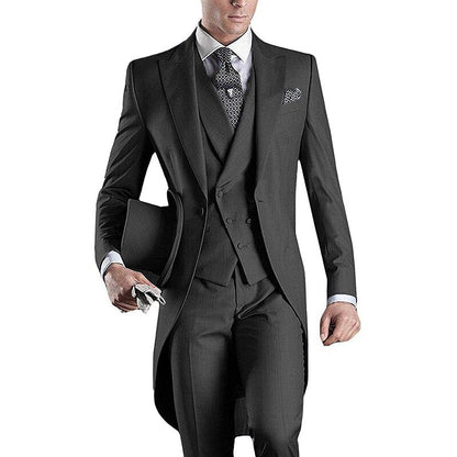 Funki Findz | Suits | Men's Custom 3 Pcs Grooms Suit | Tailcoat