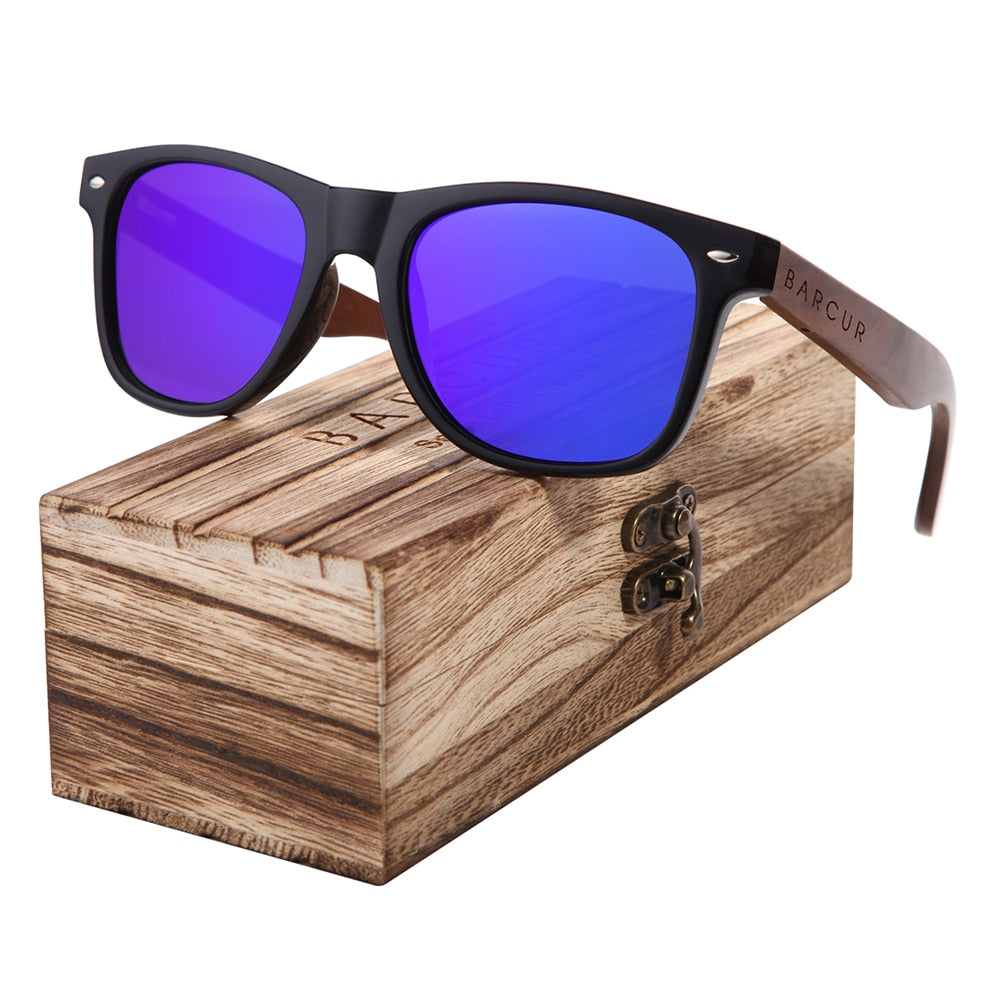 Funki Findz | Sunglasses | Unisex Black Walnut Wood Sunglasses