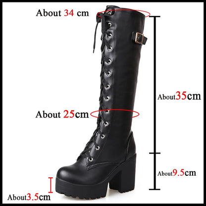 Funki Findz | Boots | Women's High Luxury Gothic Platform Boots
