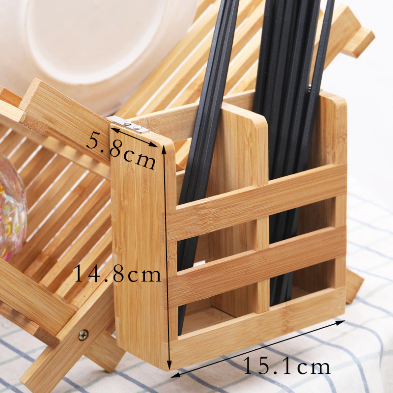 Funki Findz | Dish Racks | Bamboo Foldable Dish Drying Drainer