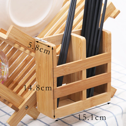 Funki Findz | Dish Racks | Bamboo Foldable Dish Drying Drainer