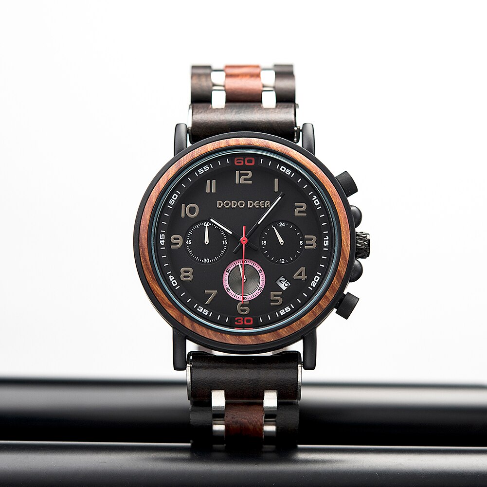 Funki Findz | Watches | Men's Wooden Quartz Wrist Stop Watch