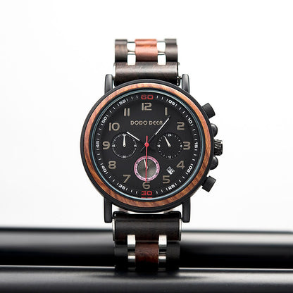 Funki Findz | Watches | Men's Wooden Quartz Wrist Stop Watch