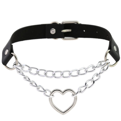 Funki Findz | Necklaces | Unisex Hip Hop PU Leather Choker