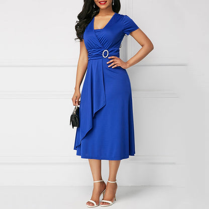 Funki Findz | Dresses | Women's High Waist Wrap Evening Dress