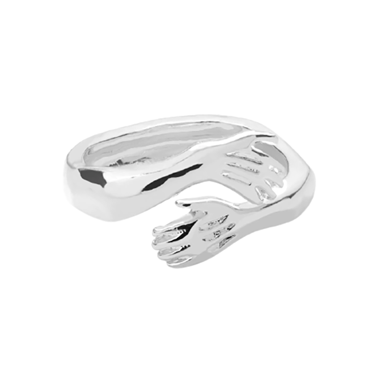 Funki Findz | Rings | Unisex Adjustable Holding Hands Hug Ring
