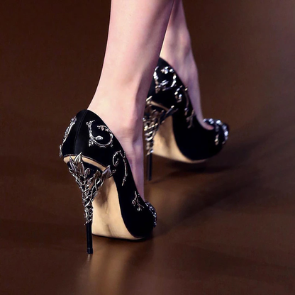 Funki Findz | Shoes | Women's Elegant Silk Formal Prom Stilettos