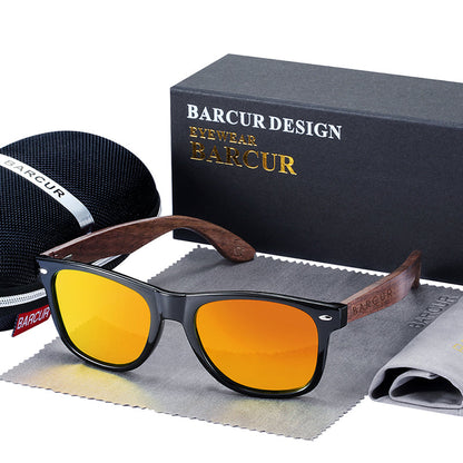 Funki Findz | Sunglasses | Unisex Black Walnut Wood Sunglasses