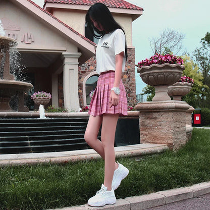 Funki Findz | Skirts | Women's Harajuku Preppy Plaid Mini Skirts