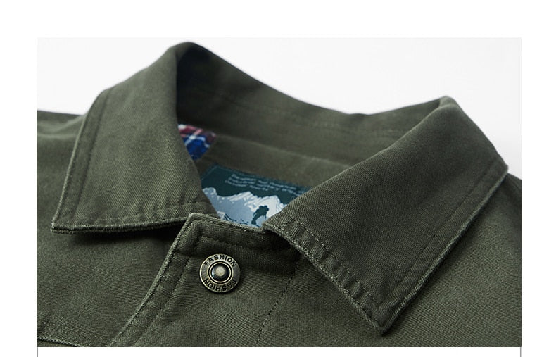 Funki Findz | Jackets | Men's Military Warm Zip Up Cotton Jacket