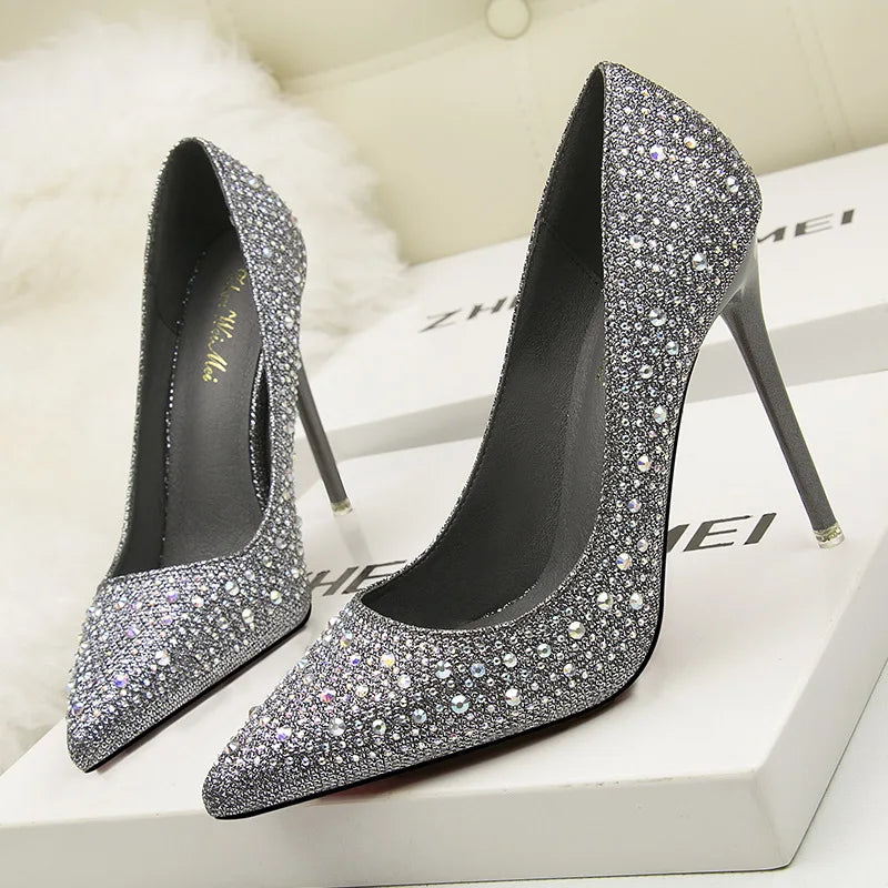 Funki Findz | Shoes | Women's Rhinestone Sparkly Prom Shoes