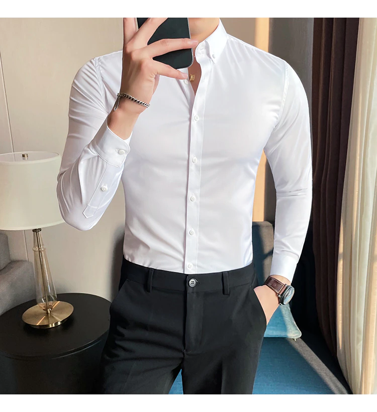 Funki Findz | Shirts | Men's Slim Fit British Style Dress Shirt 7XL