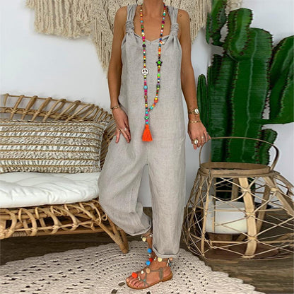 Funki Findz | Pants | Women's Knotted Strap Bib Style Overalls