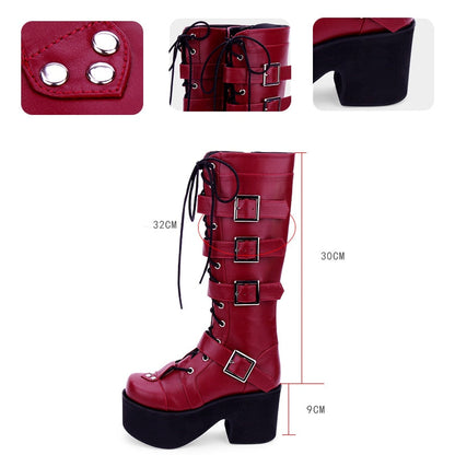 Funki Findz | Boots | Women's Japanese Gothic Platform Boots