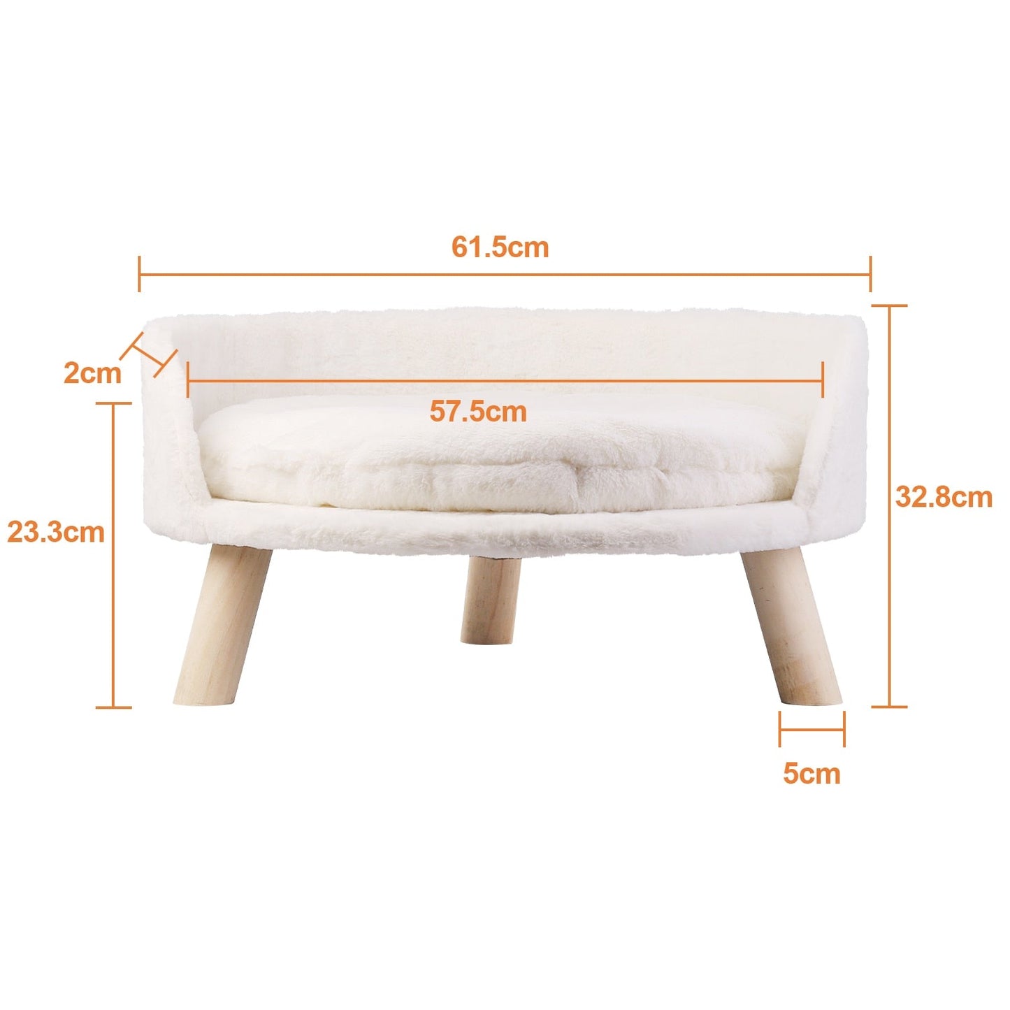 Funki Findz | Pet Beds | Pet Sofa Bed | Raised Small Dog Couch