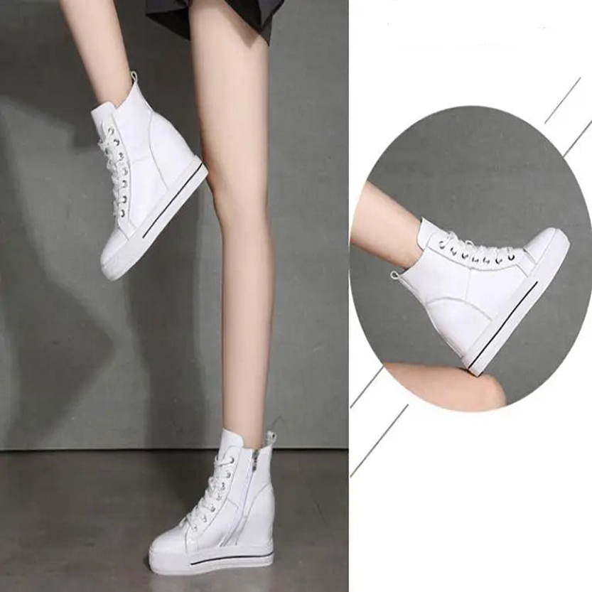 Funki Findz | Boots | Women's Canvas High Rise Ankle Sneaker