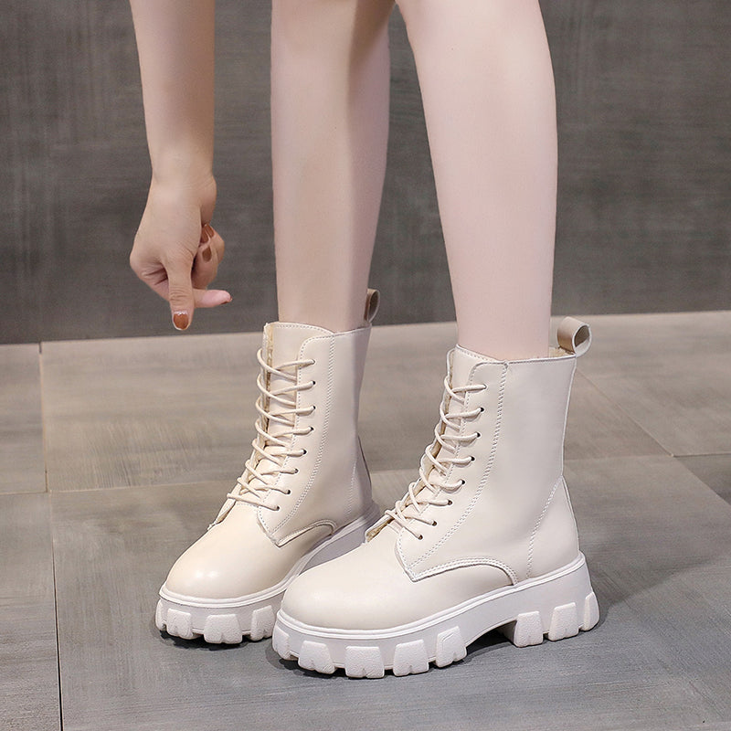 Funki Findz | Boots | Women's Lace-up Chunky Combat Boots