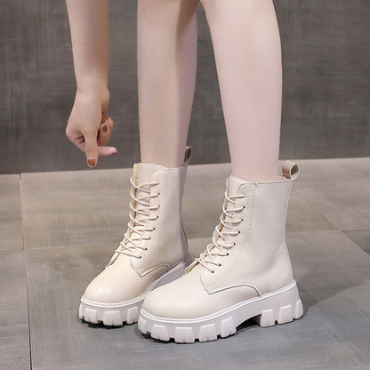 Funki Findz | Boots | Women's Lace-up Chunky Combat Boots