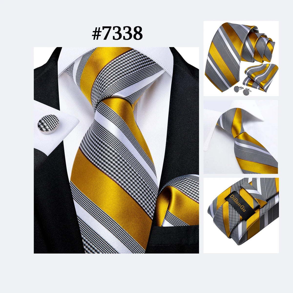 Funki Findz | Neckties | Men's 3Pcs Paisley Wedding Tie Sets