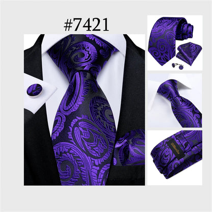Funki Findz | Neckties | Men's 3Pcs Paisley Wedding Tie Sets