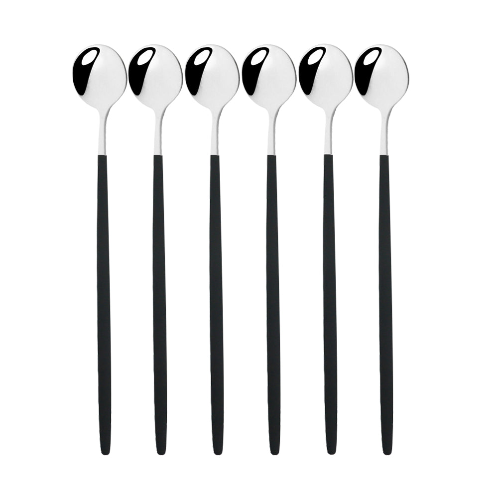 Funki Findz | Spoons | Stainless Steel Long Handled Spoons 6Pc