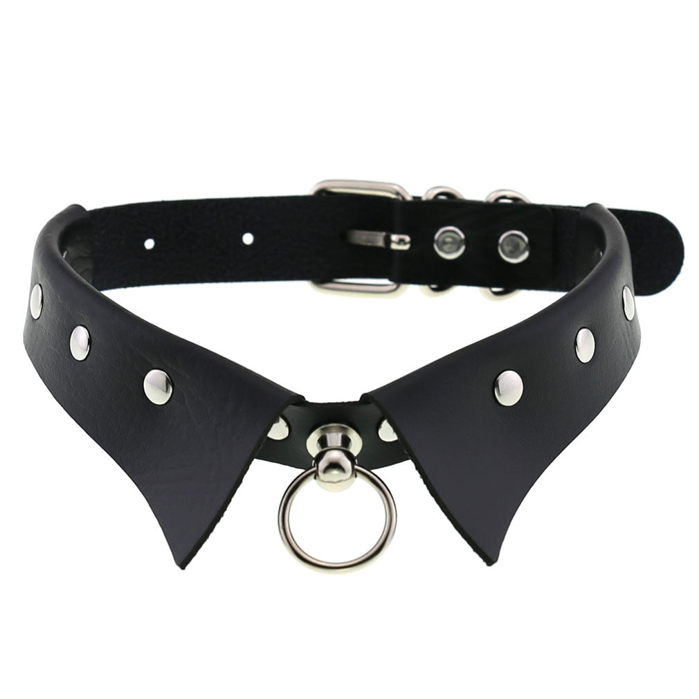 Funki Findz | Necklaces | Unisex Hip Hop PU Leather Choker